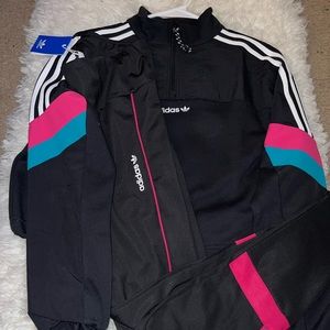 90s inspired adidas legging/jogger set